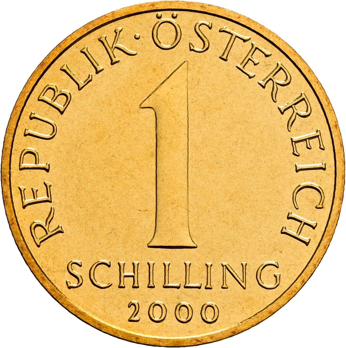 1 Schilling 2000 – Vorderseite