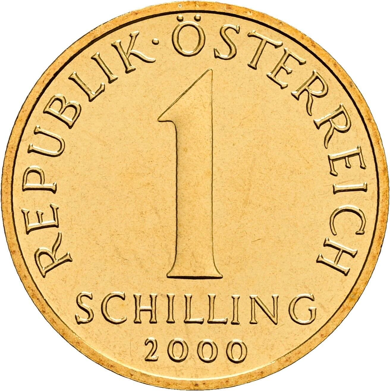 1 Schilling 2000 – Vorderseite