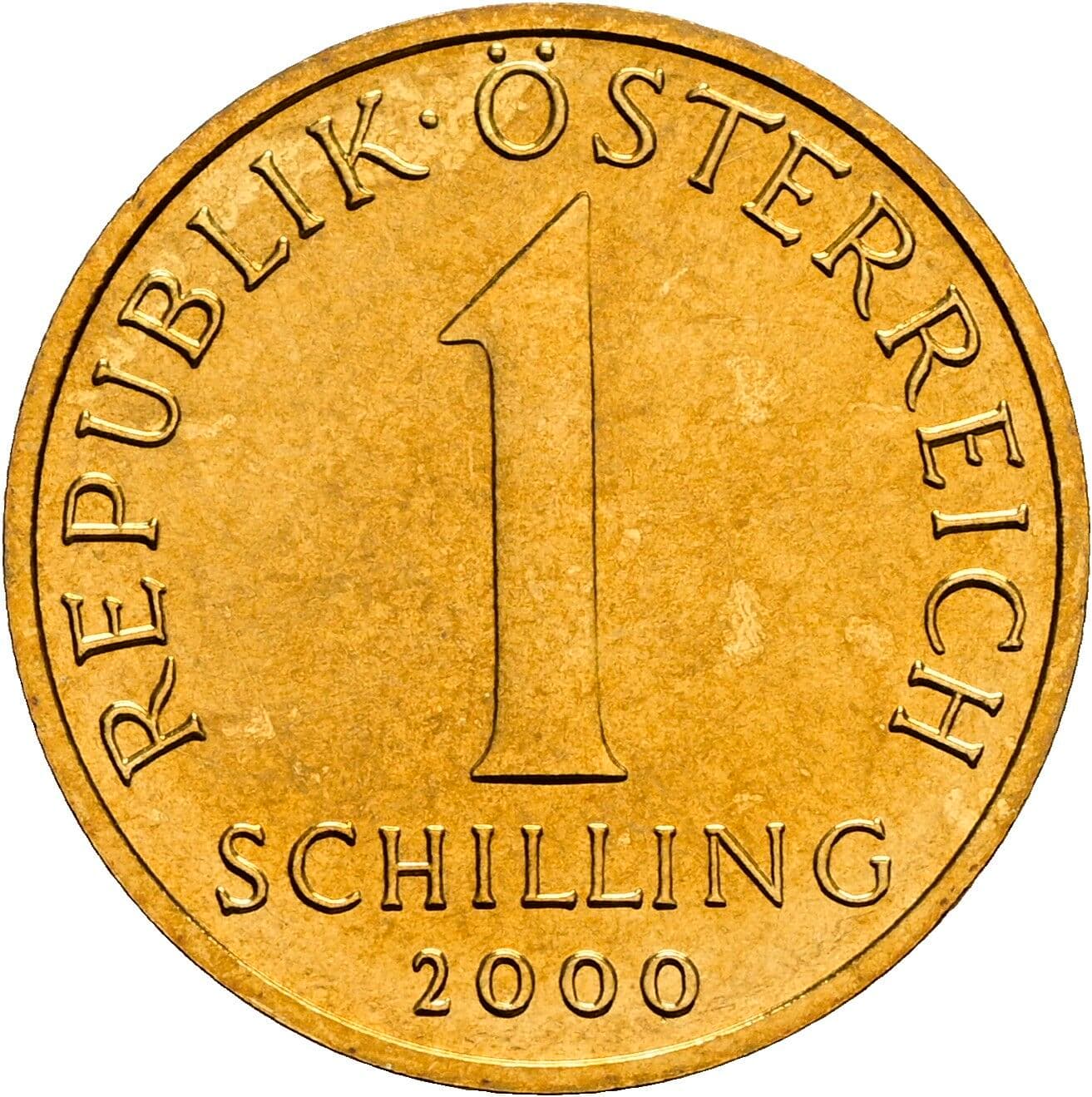 1 Schilling 2000 – Vorderseite