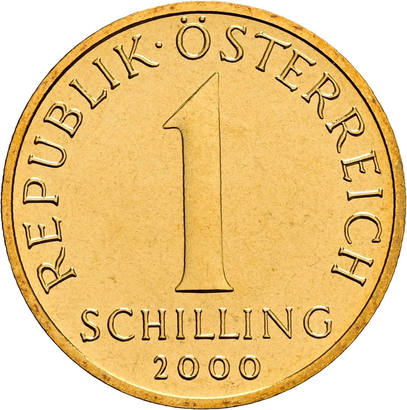1 Schilling 2000 – Vorderseite