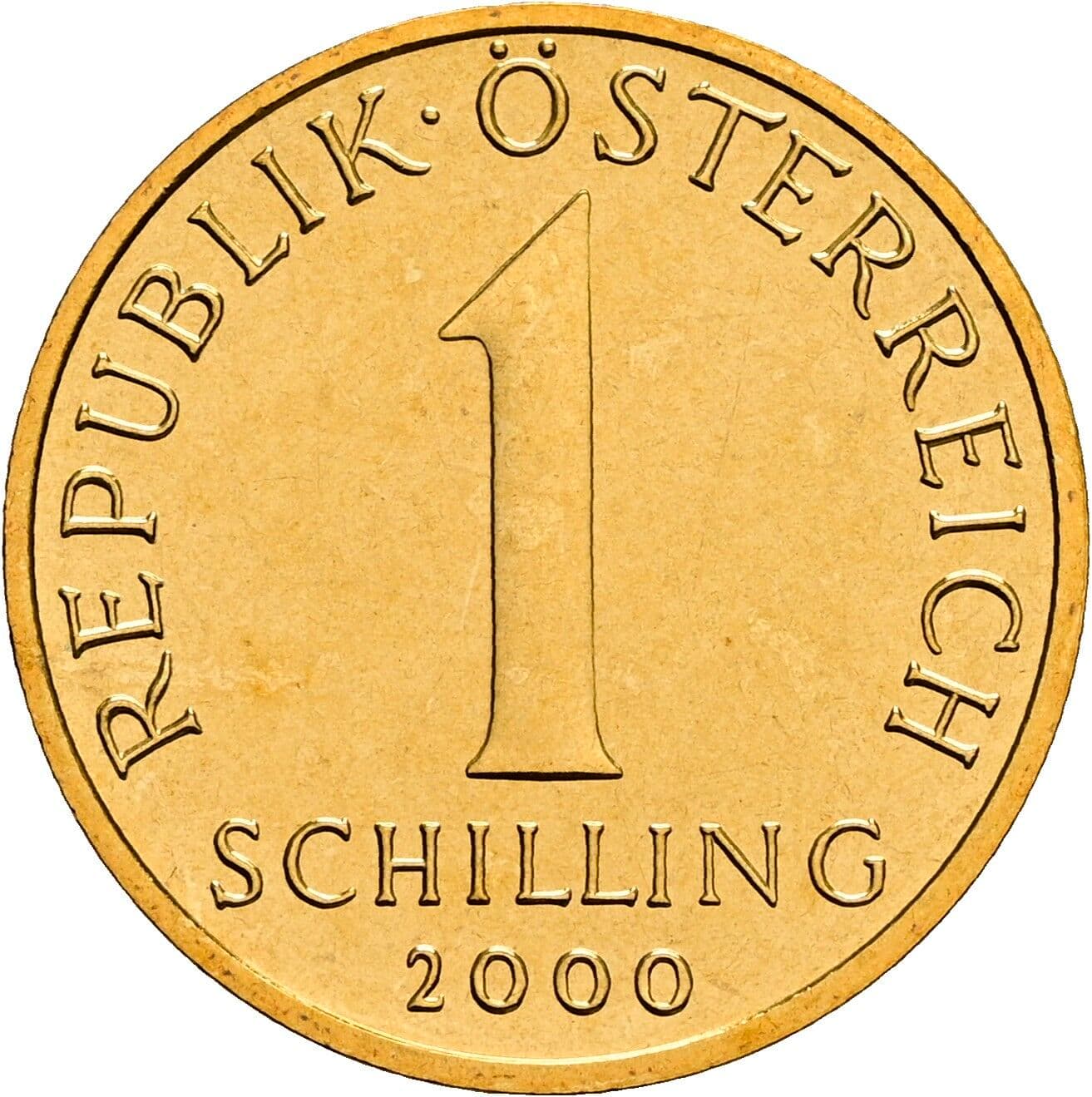 1 Schilling 2000 – Vorderseite