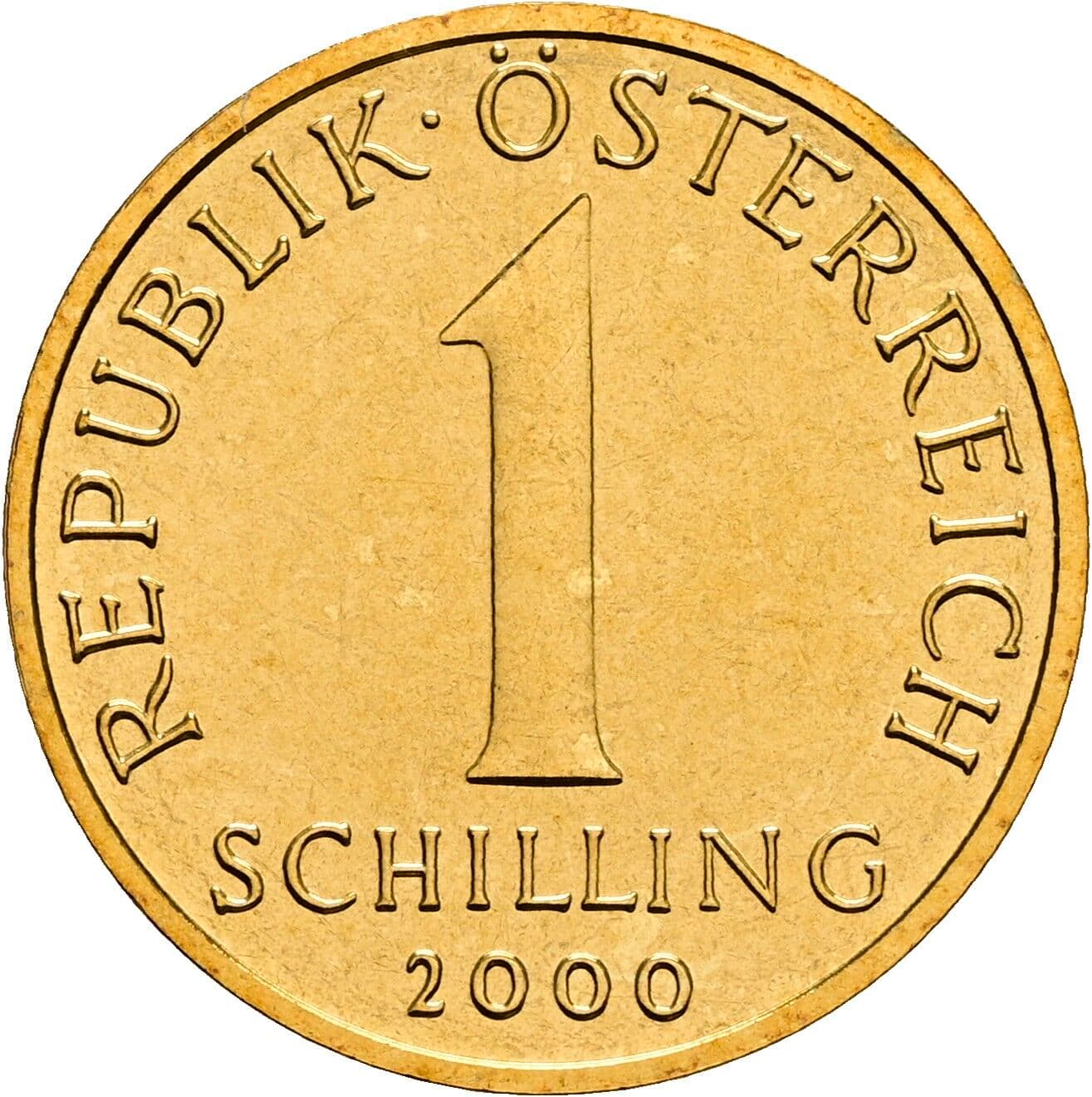 1 Schilling 2000 – Vorderseite