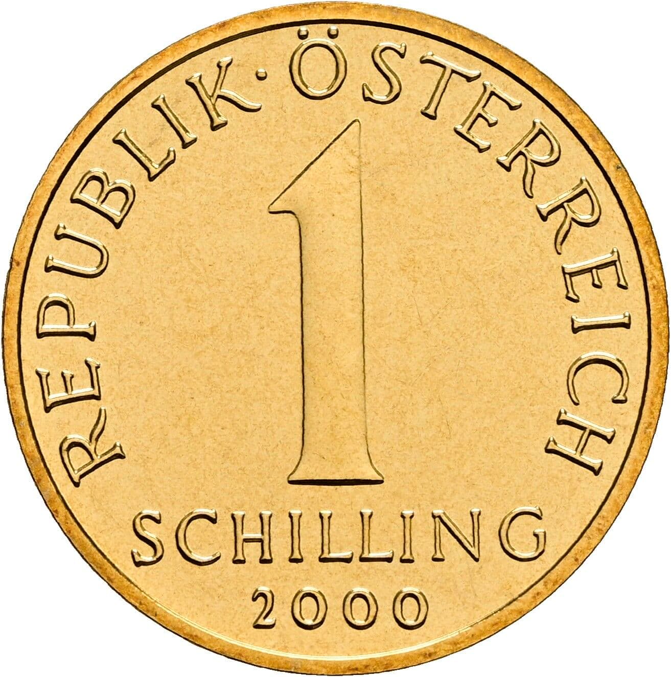 1 Schilling 2000 – Vorderseite