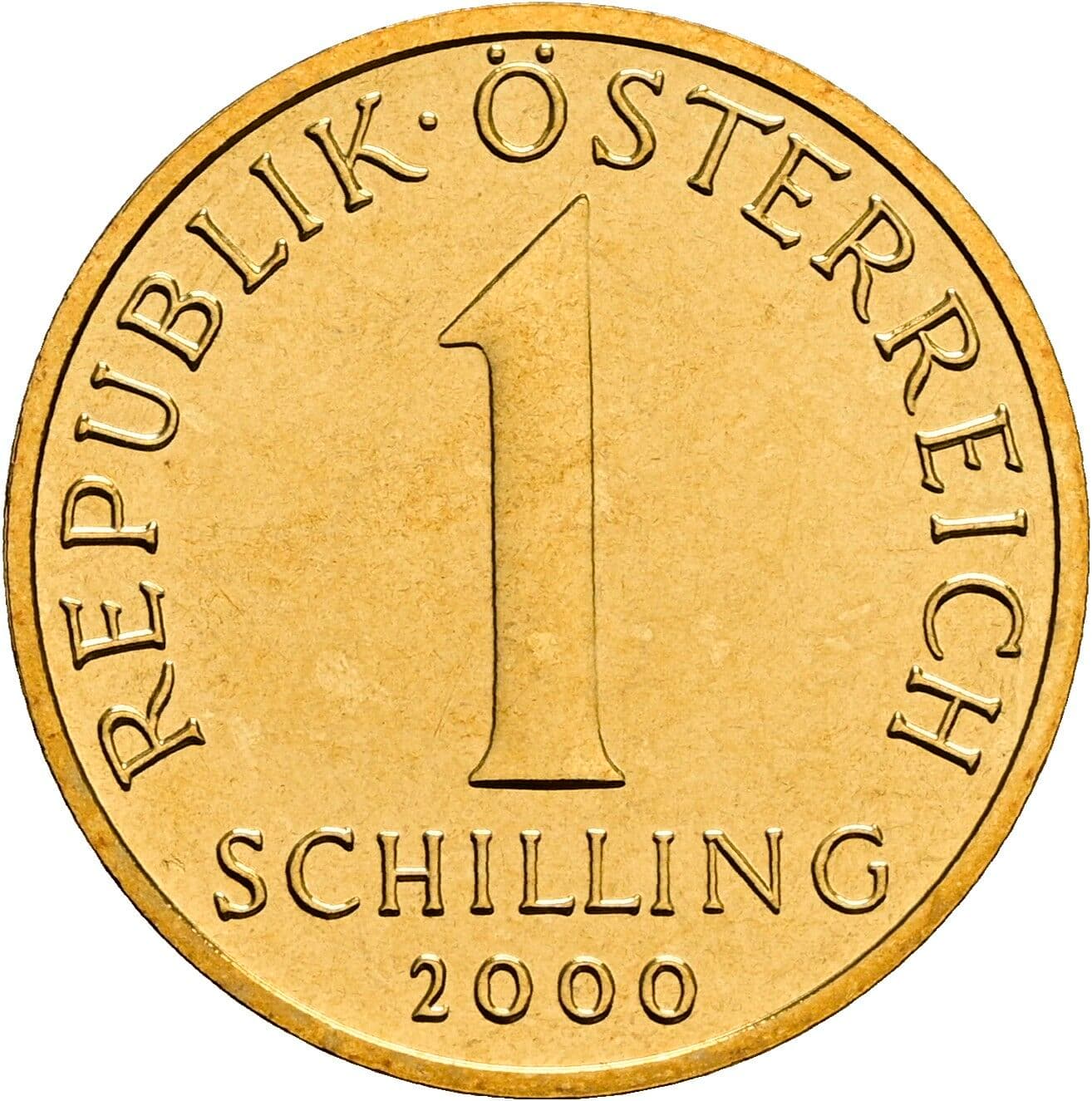 1 Schilling 2000 – Vorderseite