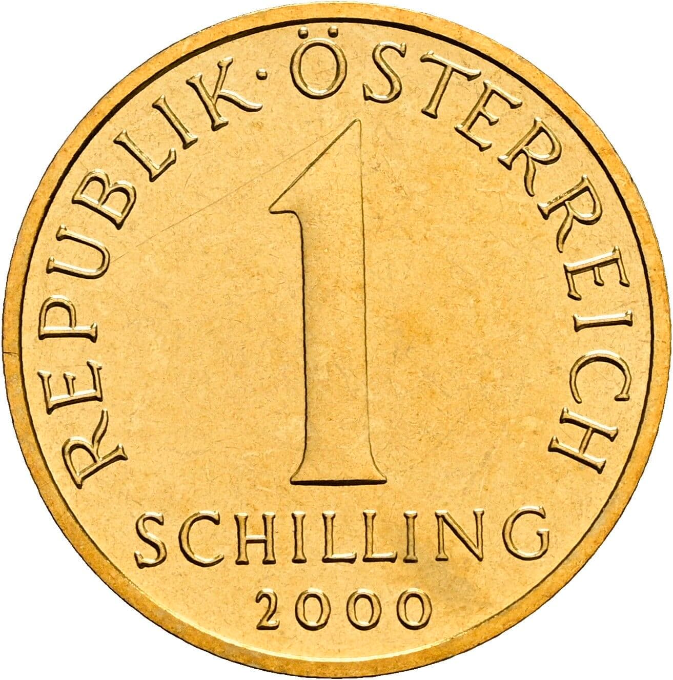 1 Schilling 2000 – Vorderseite