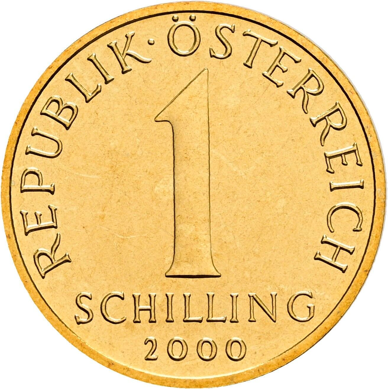 1 Schilling 2000 – Vorderseite