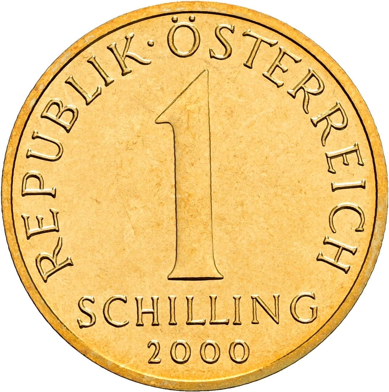 1 Schilling 2000 – Vorderseite