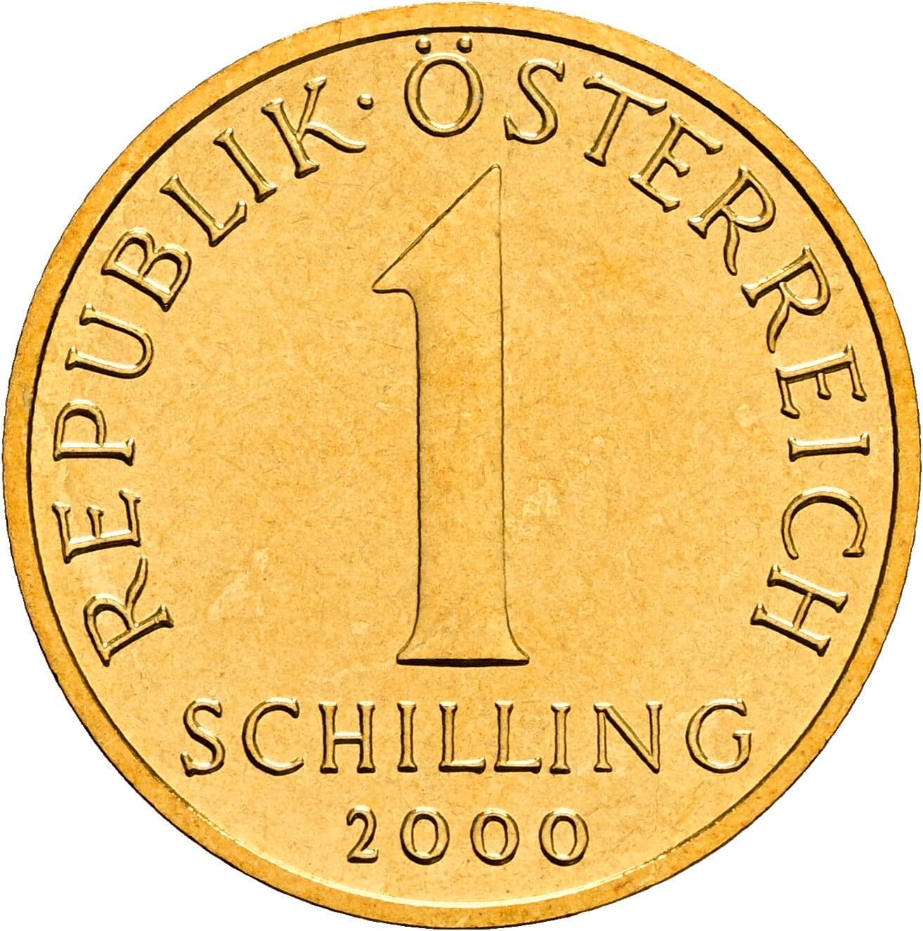 1 Schilling 2000 – Vorderseite