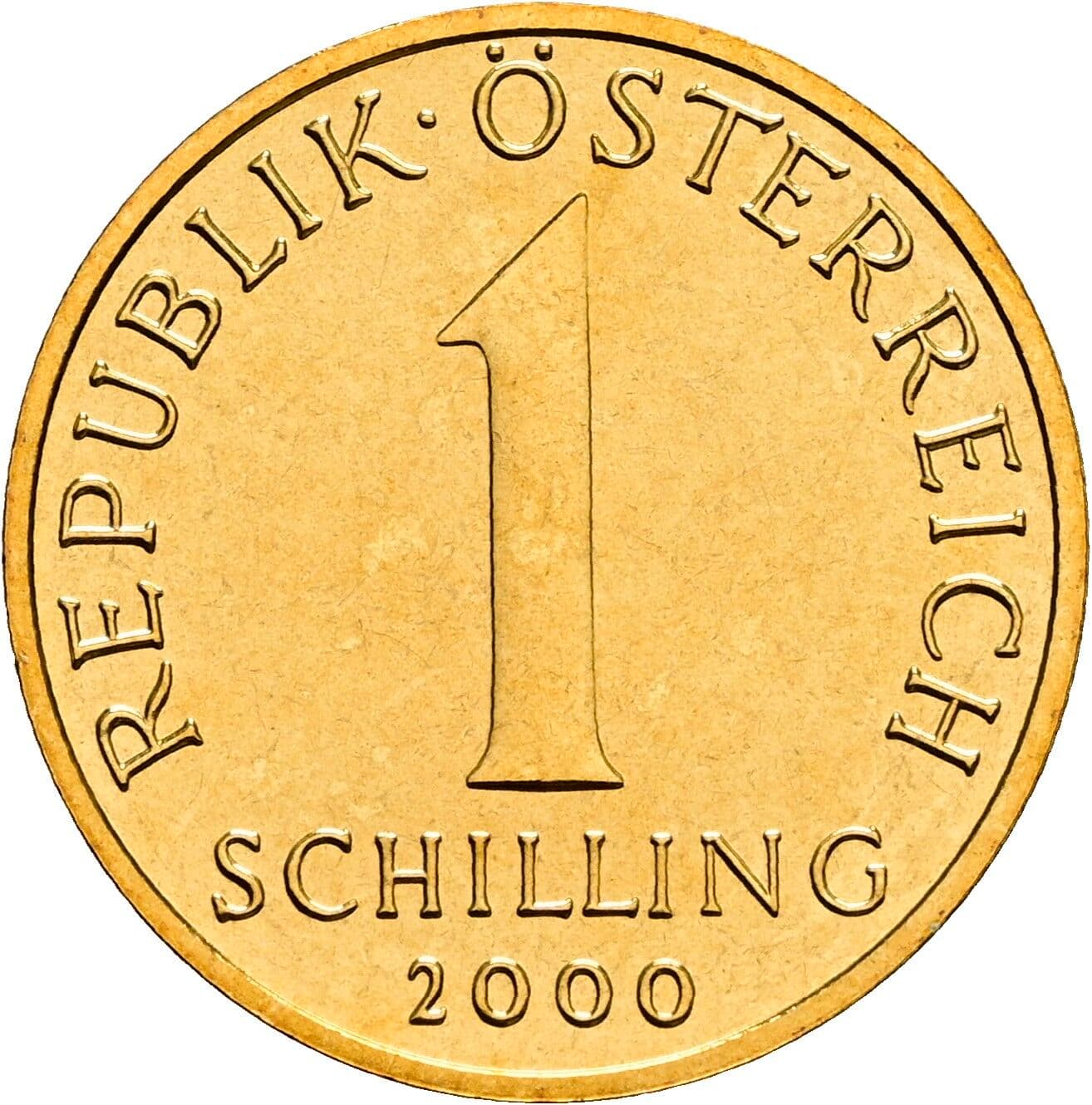 1 Schilling 2000 – Vorderseite