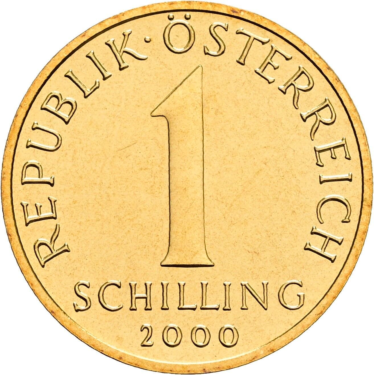 1 Schilling 2000 – Vorderseite