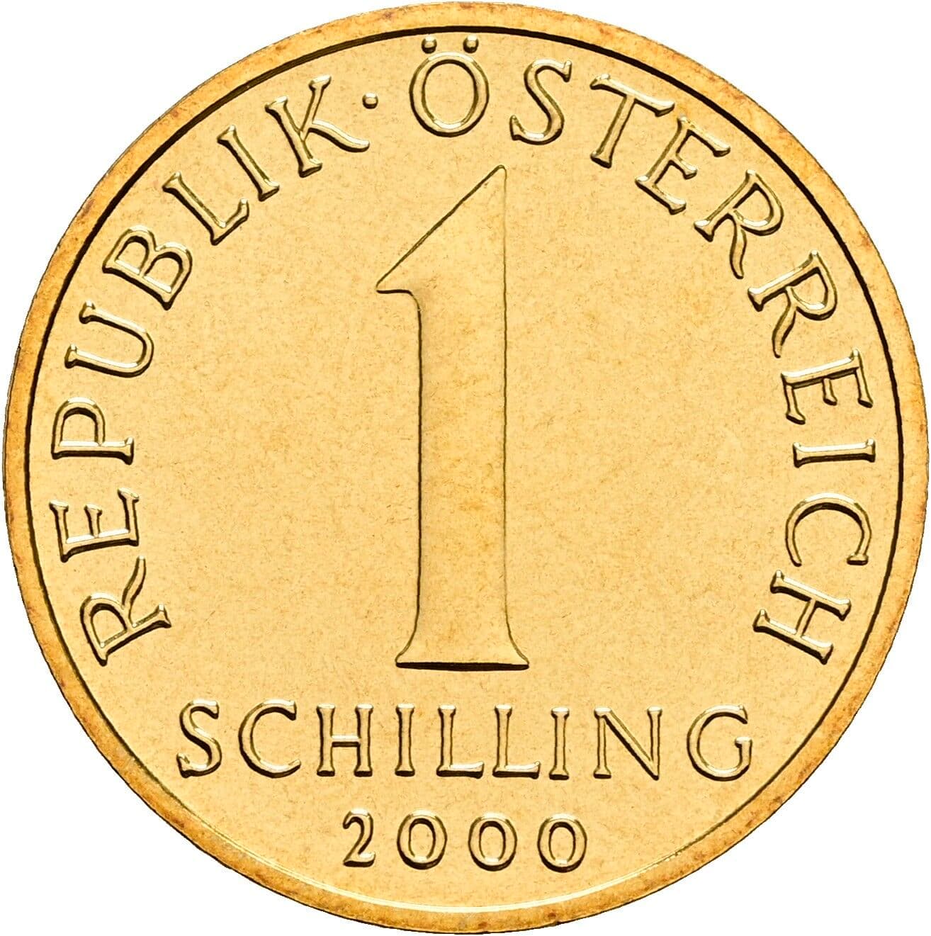 1 Schilling 2000 – Vorderseite