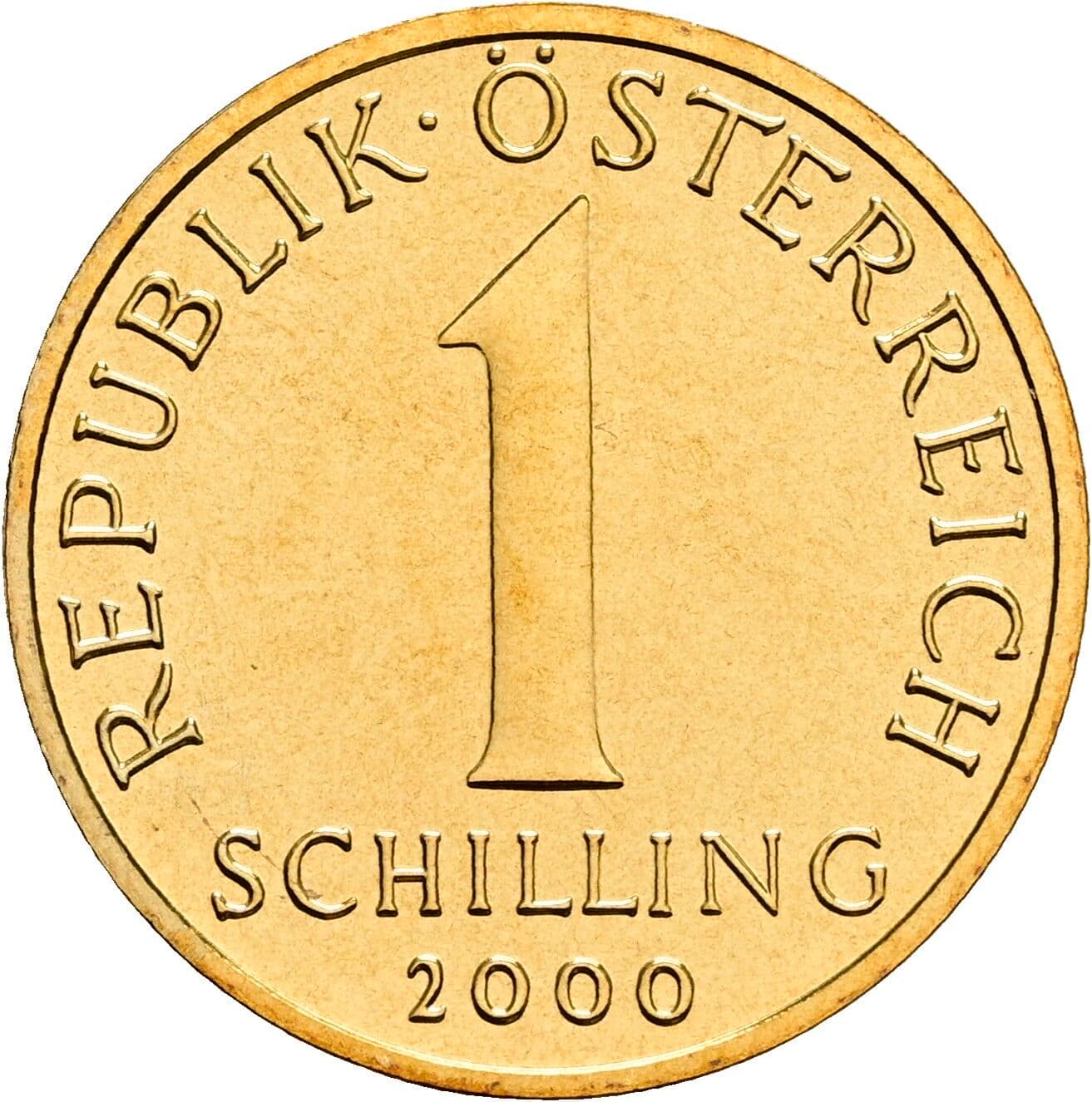 1 Schilling 2000 – Vorderseite
