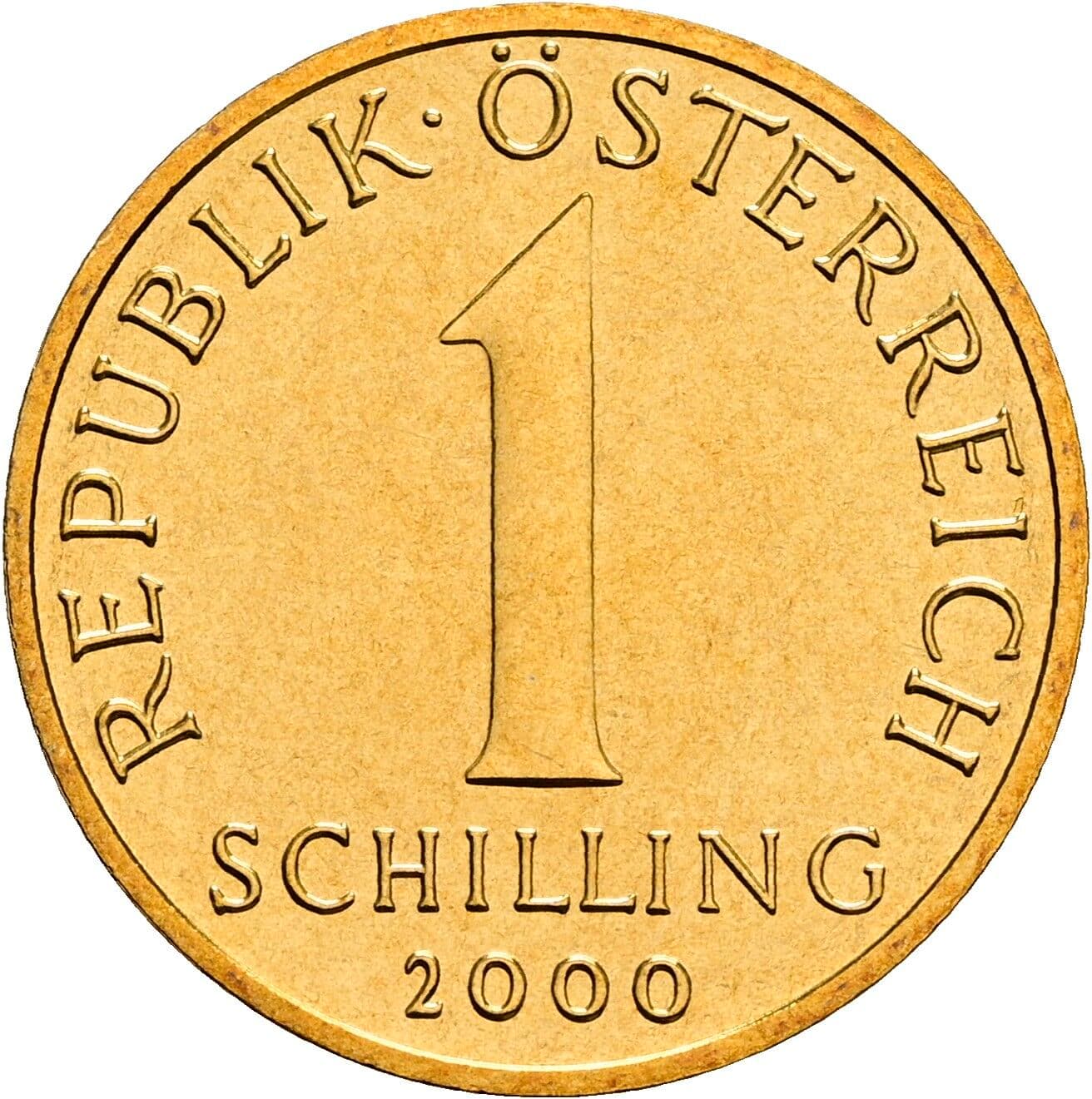 1 Schilling 2000 – Vorderseite