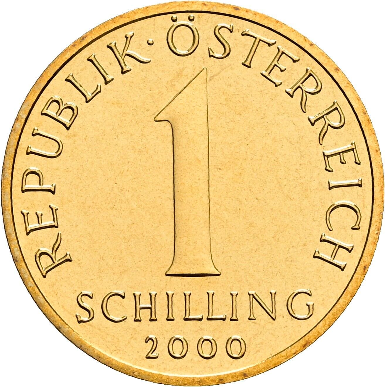 1 Schilling 2000 – Vorderseite
