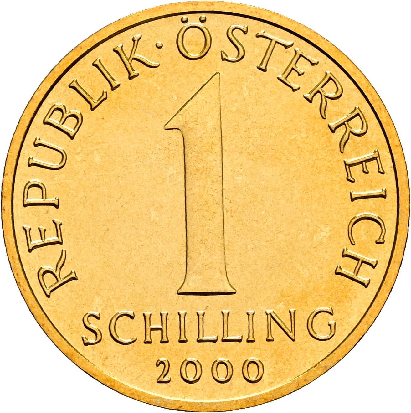 1 Schilling 2000 – Vorderseite