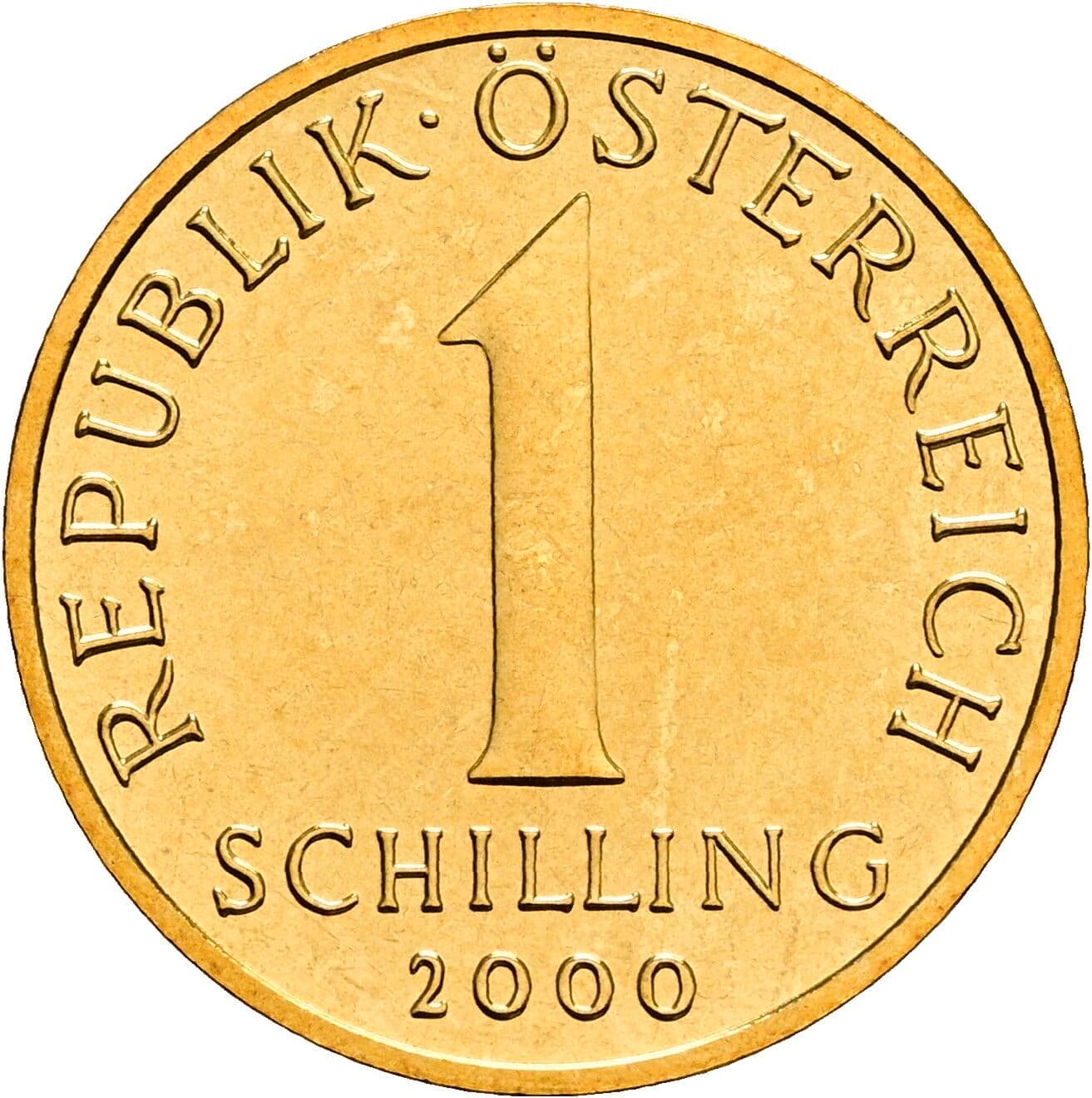 1 Schilling 2000 – Vorderseite