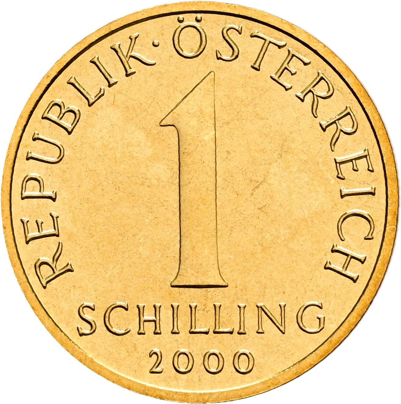 1 Schilling 2000 – Vorderseite