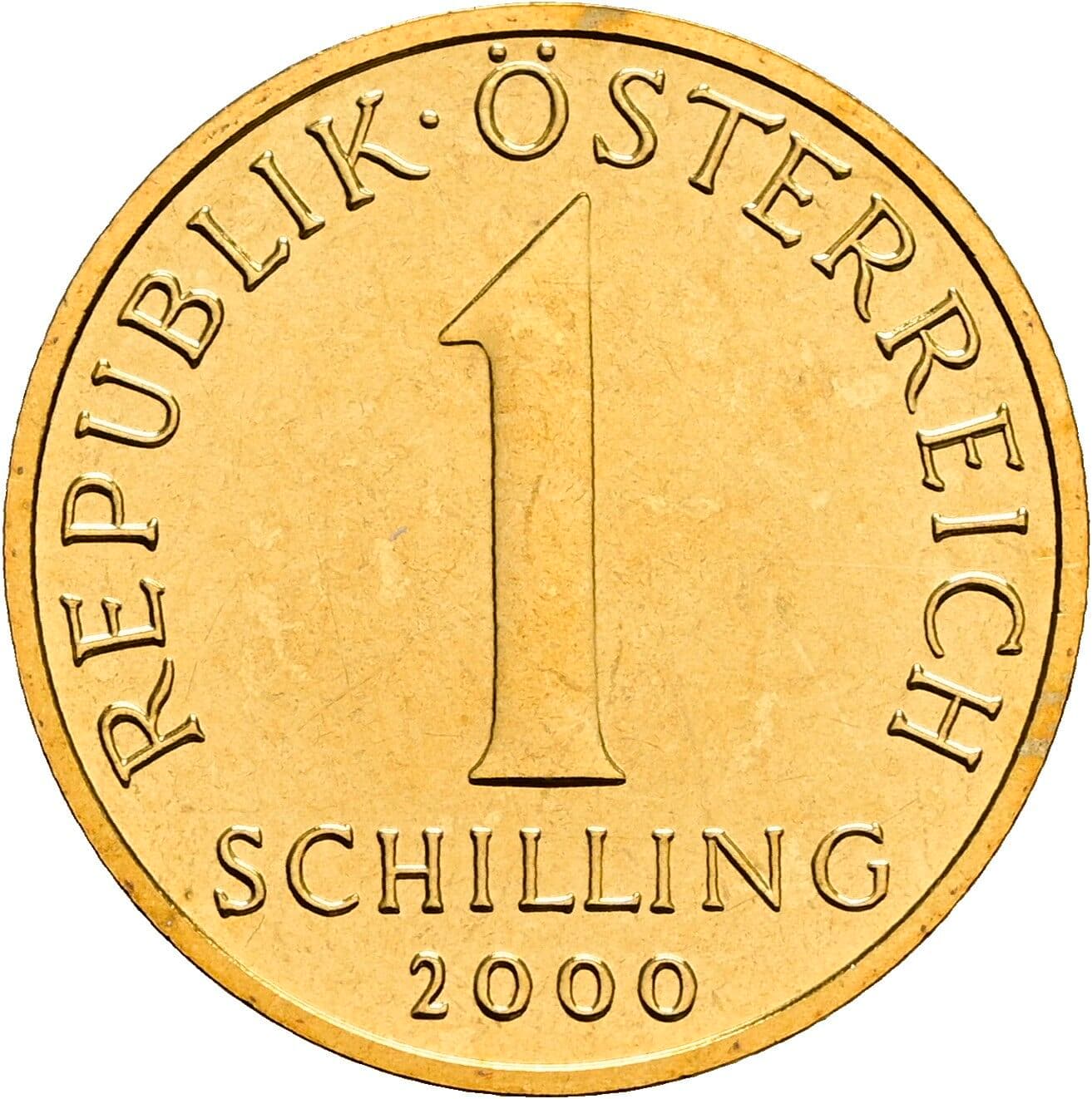 1 Schilling 2000 – Vorderseite