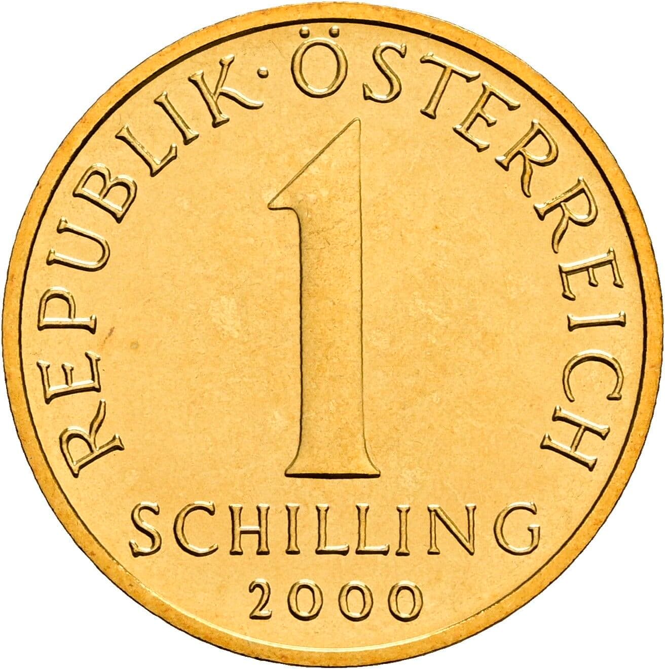 1 Schilling 2000 – Vorderseite