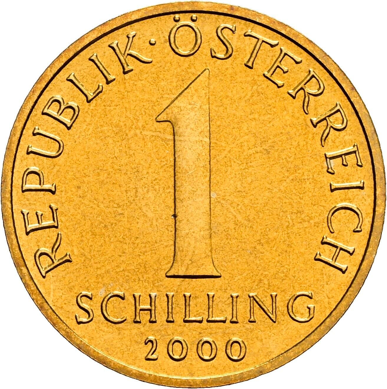 1 Schilling 2000 – Vorderseite