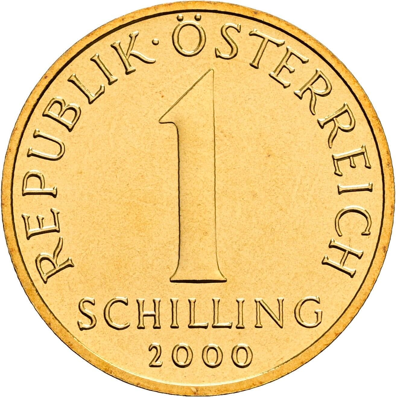 1 Schilling 2000 – Vorderseite
