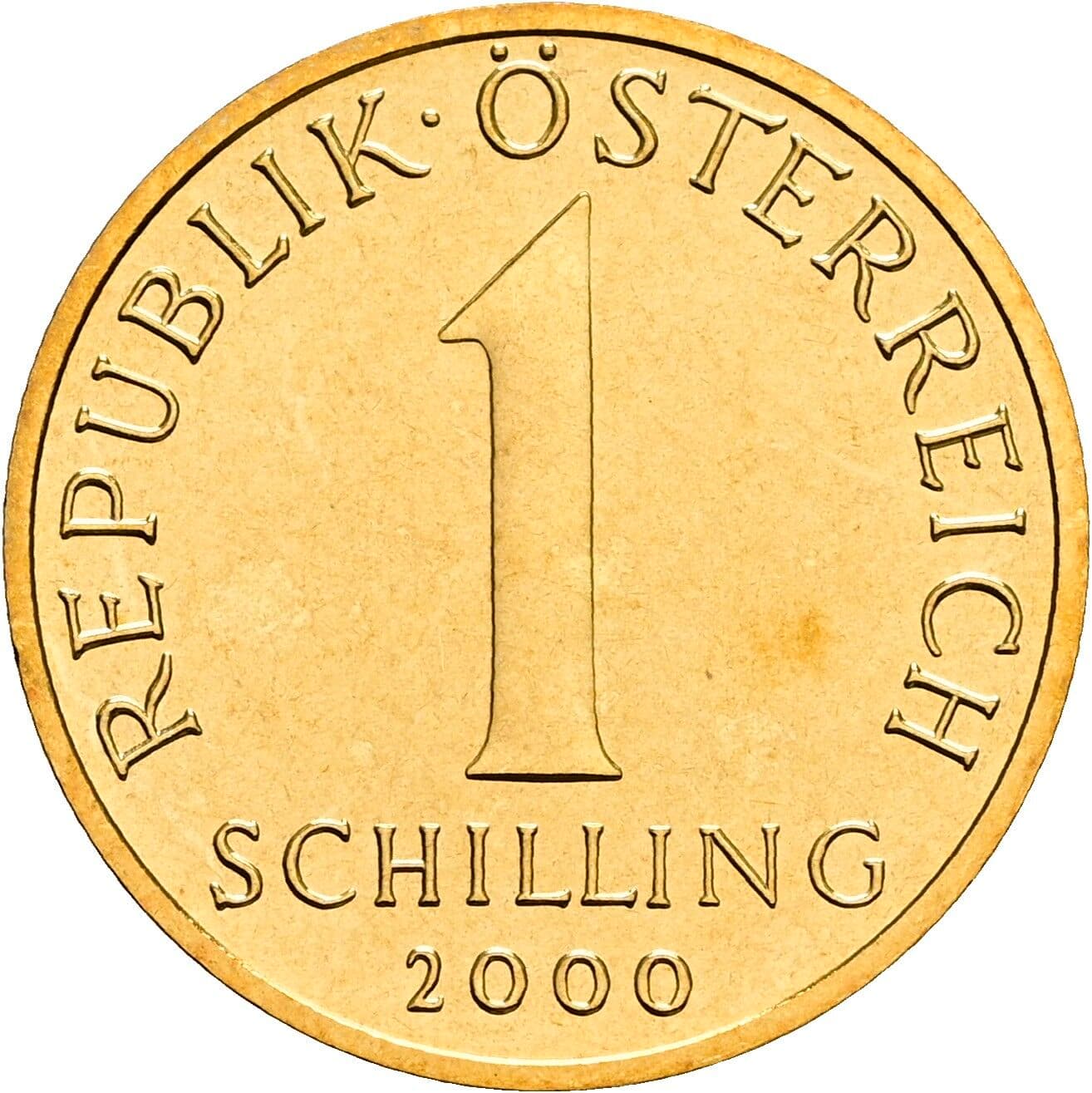 1 Schilling 2000 – Vorderseite
