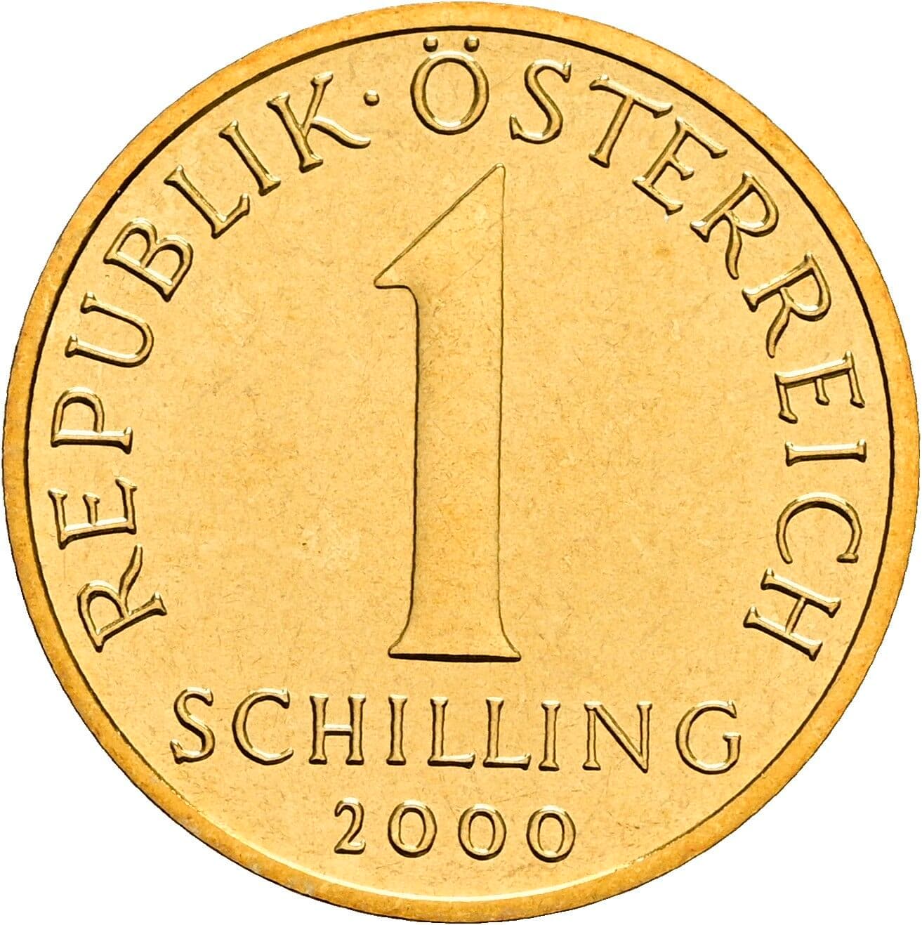 1 Schilling 2000 – Vorderseite