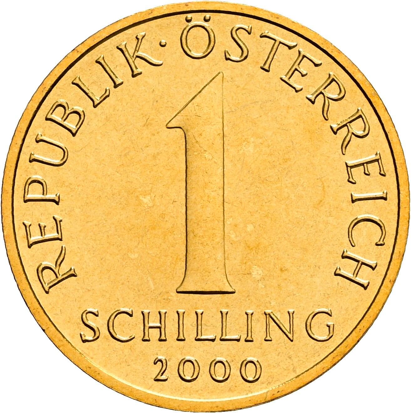 1 Schilling 2000 – Vorderseite