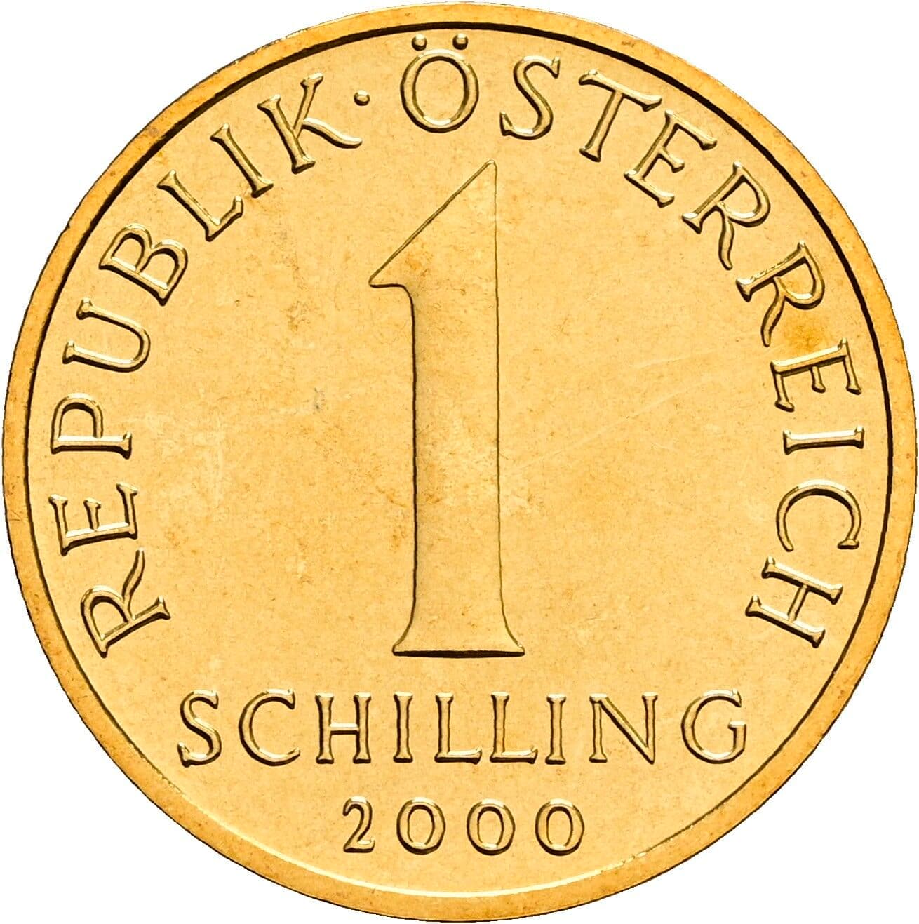 1 Schilling 2000 – Vorderseite
