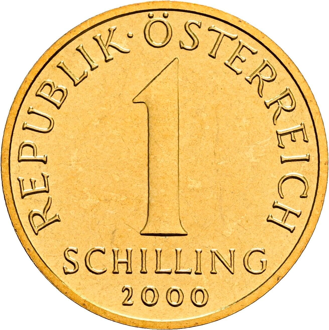 1 Schilling 2000 – Vorderseite