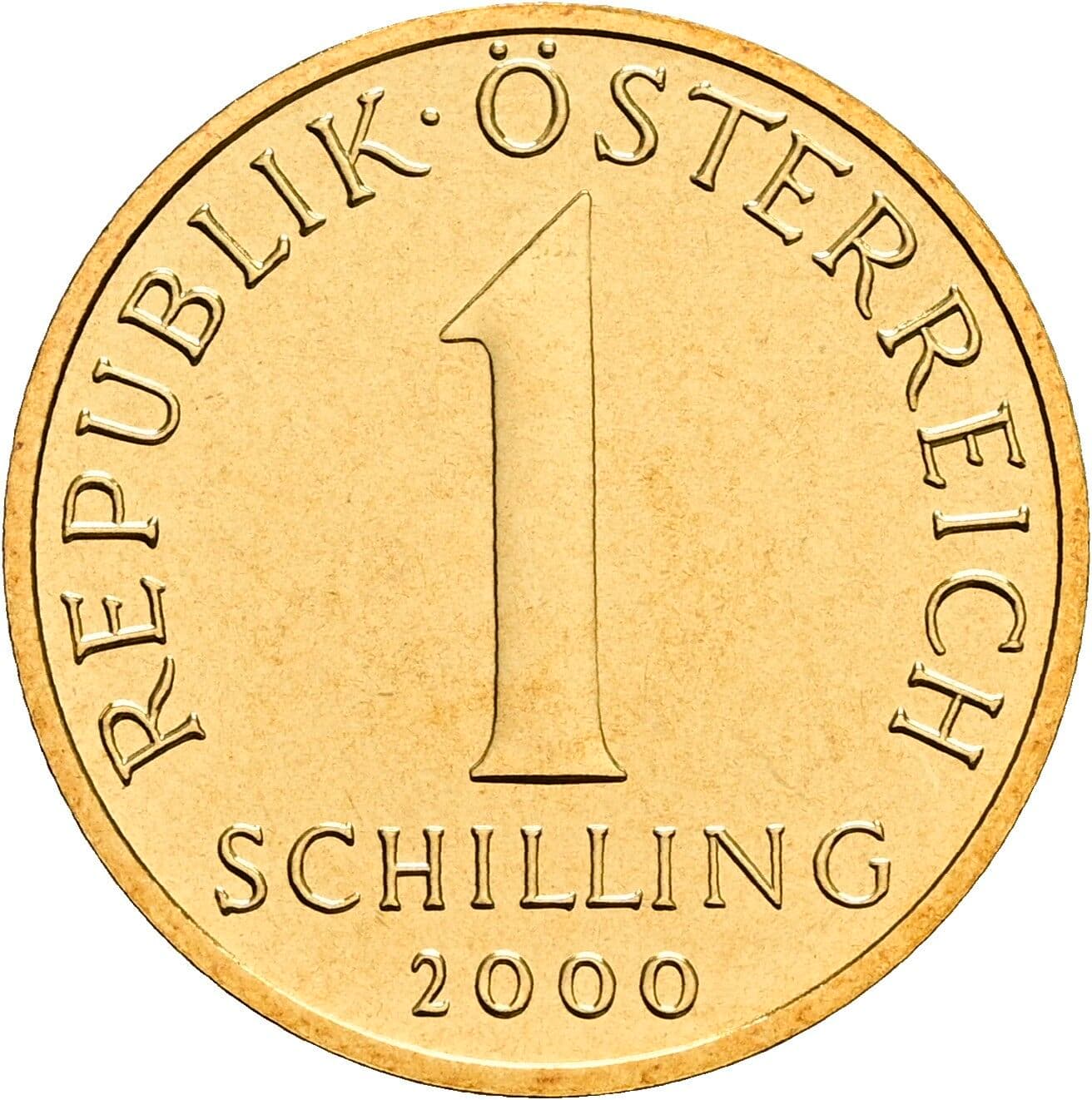 1 Schilling 2000 – Vorderseite