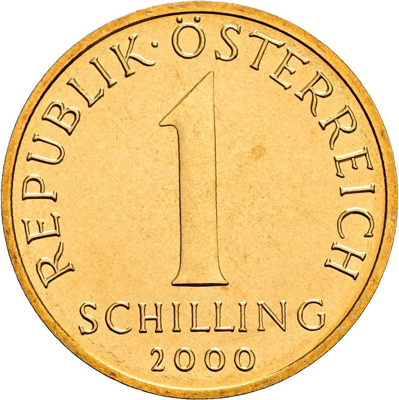 1 Schilling 2000 – Vorderseite