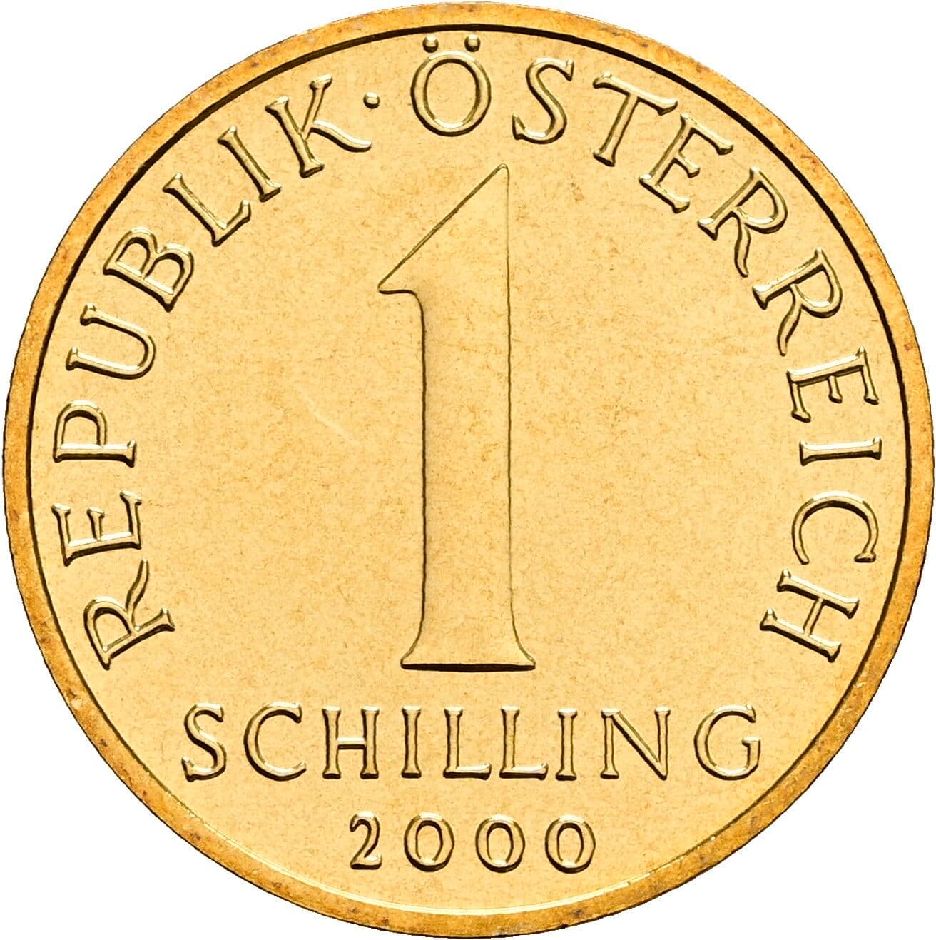 1 Schilling 2000 – Vorderseite