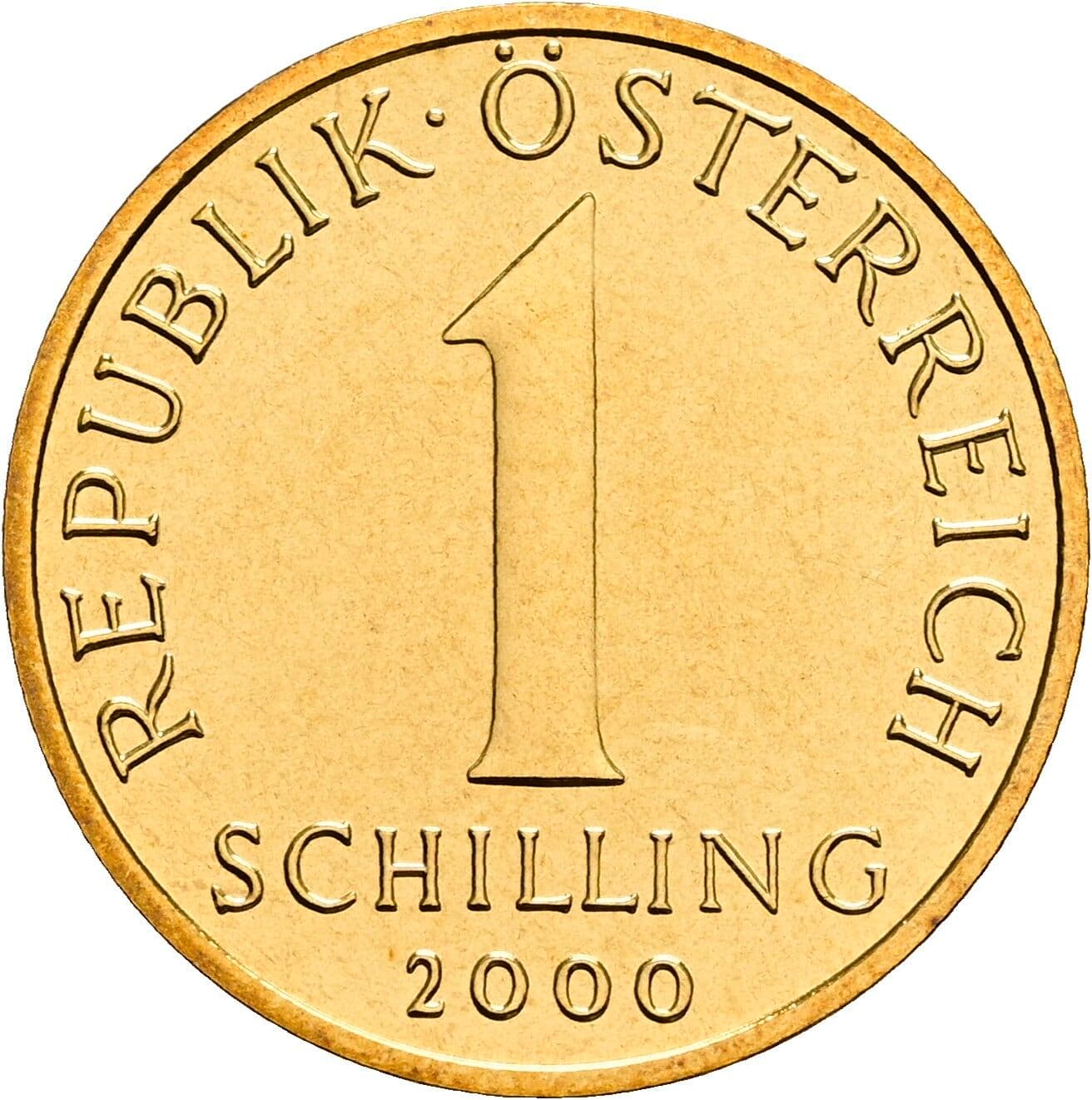 1 Schilling 2000 – Vorderseite