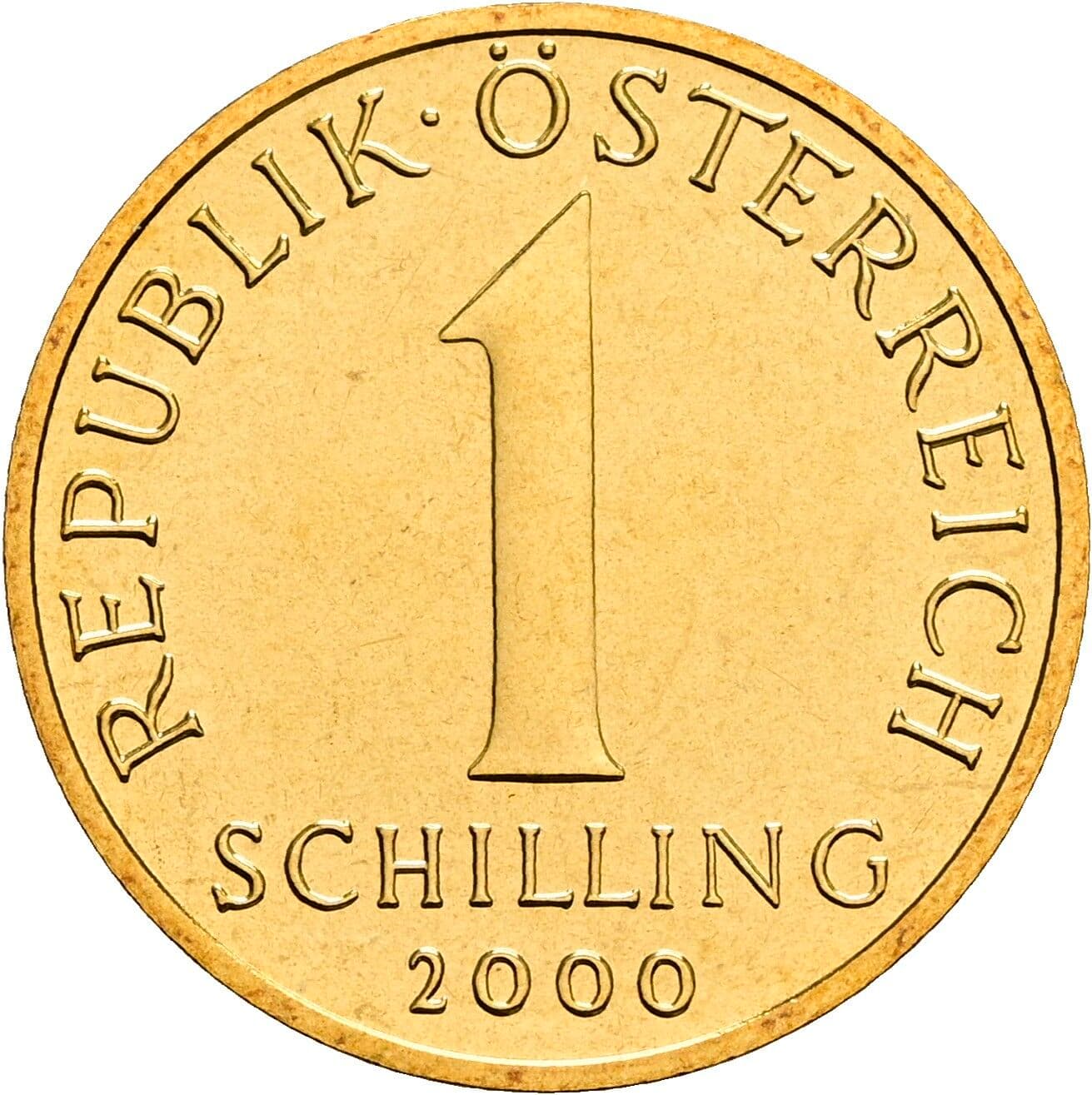 1 Schilling 2000 – Vorderseite