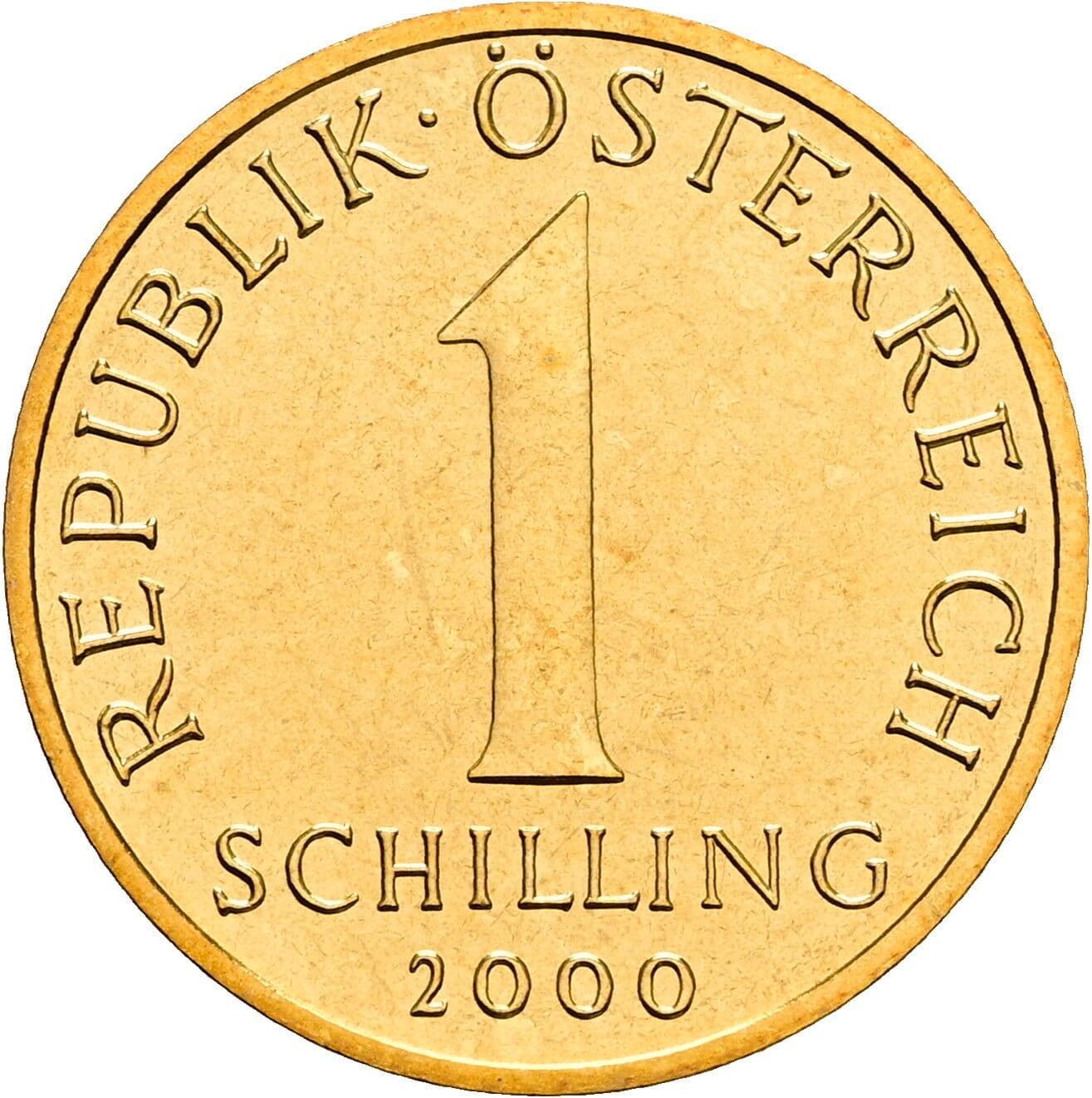 1 Schilling 2000 – Vorderseite