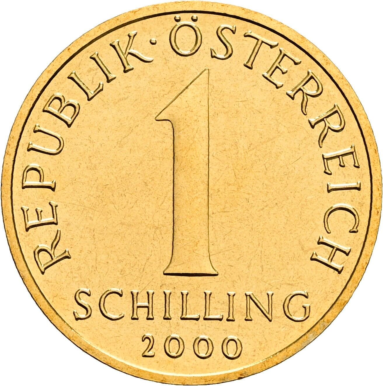 1 Schilling 2000 – Vorderseite