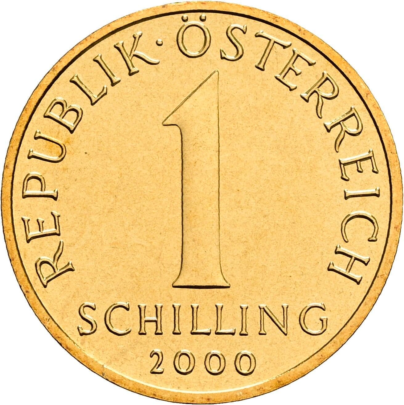 1 Schilling 2000 – Vorderseite