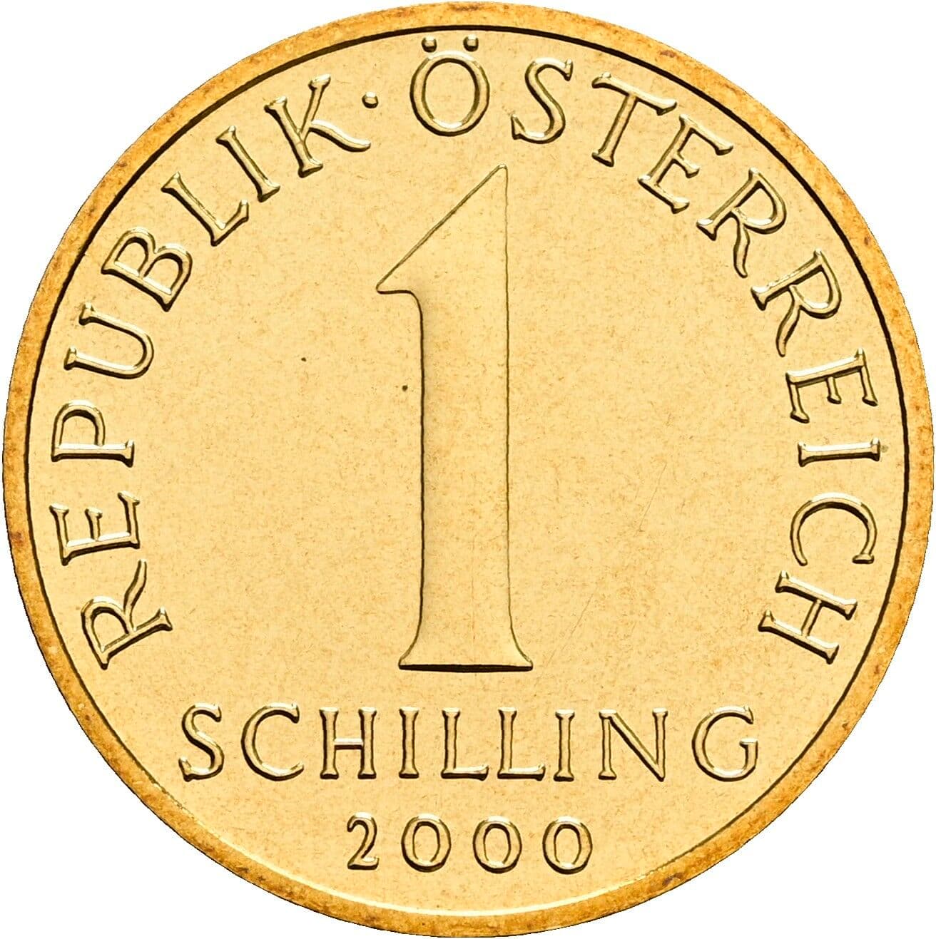 1 Schilling 2000 – Vorderseite