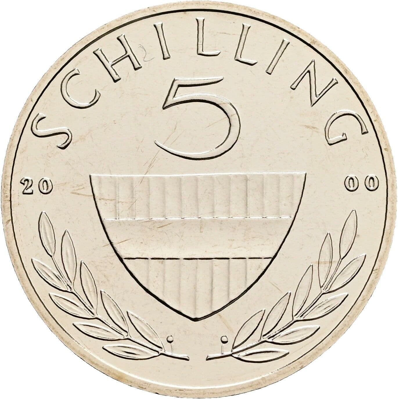 5 Schilling 2000 – Vorderseite