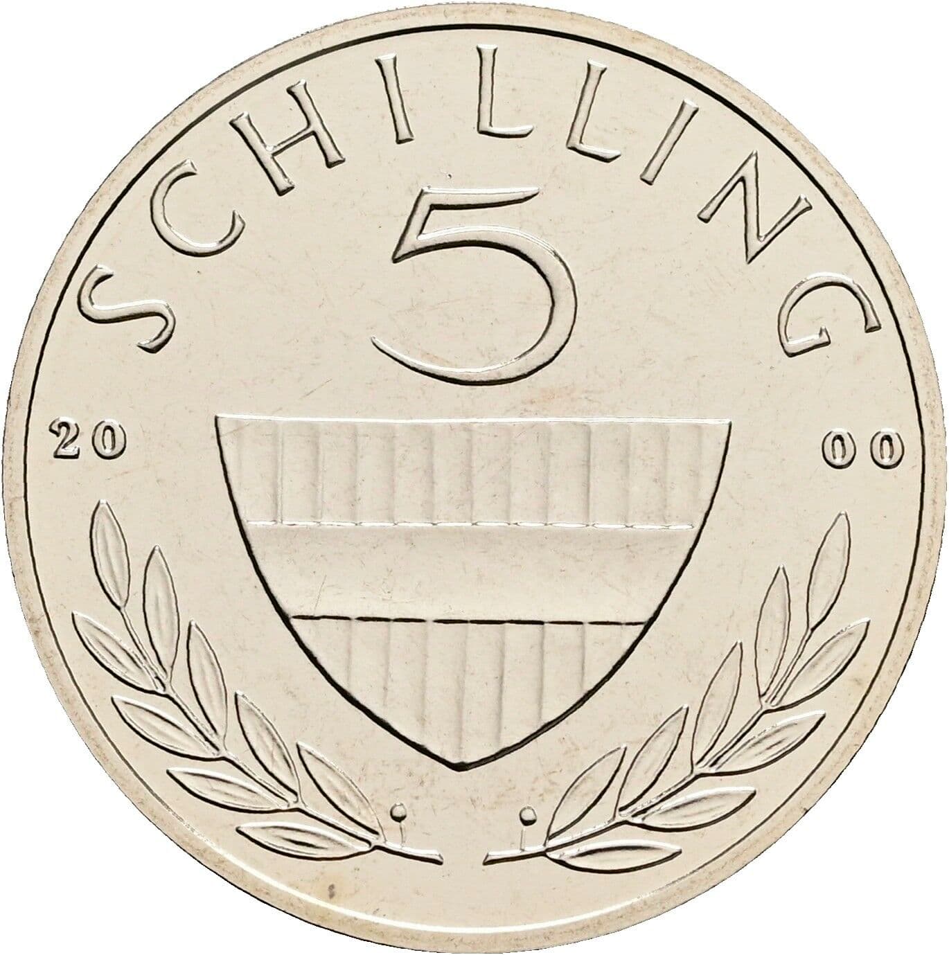 5 Schilling 2000 – Vorderseite