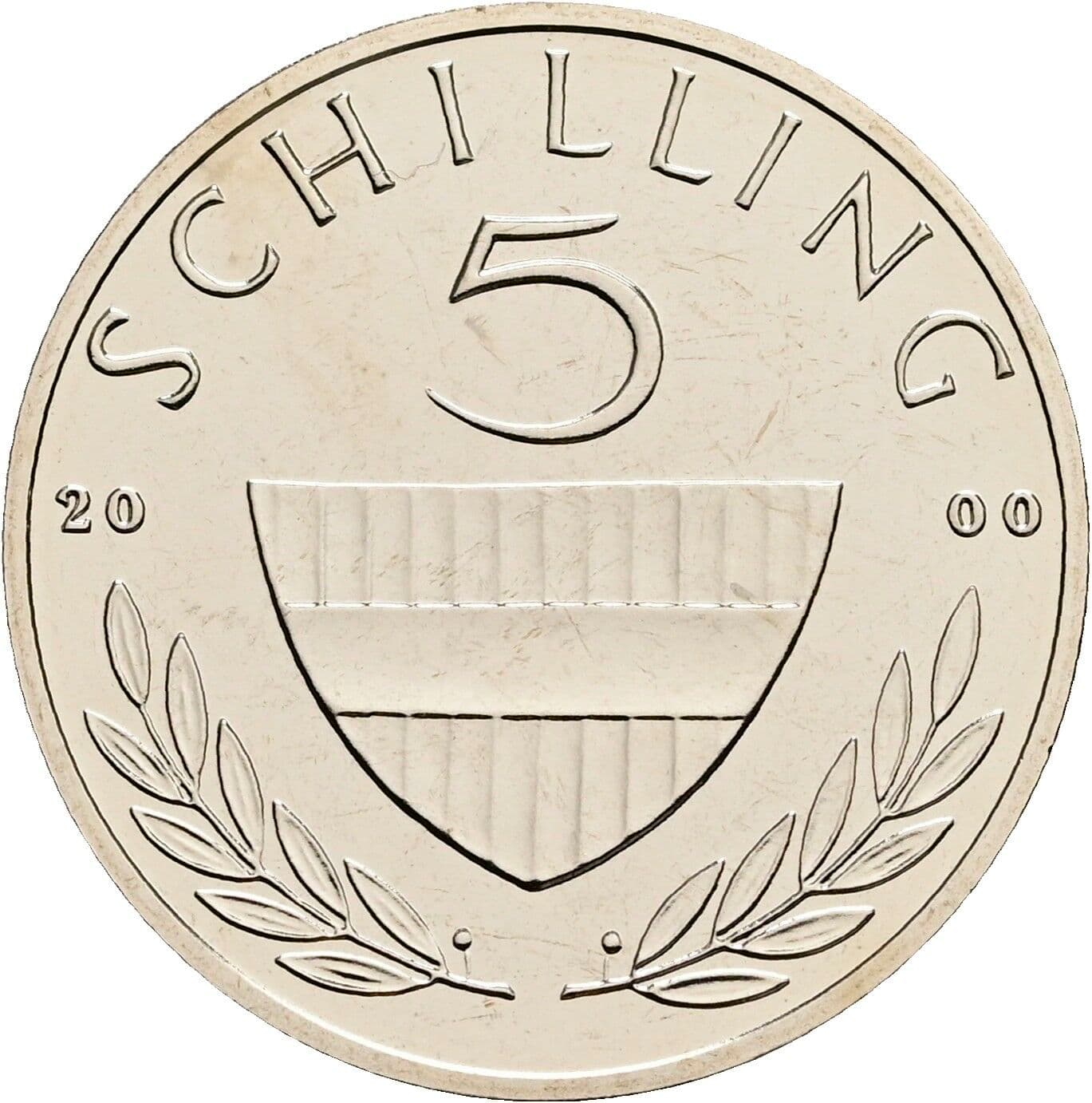 5 Schilling 2000 – Vorderseite