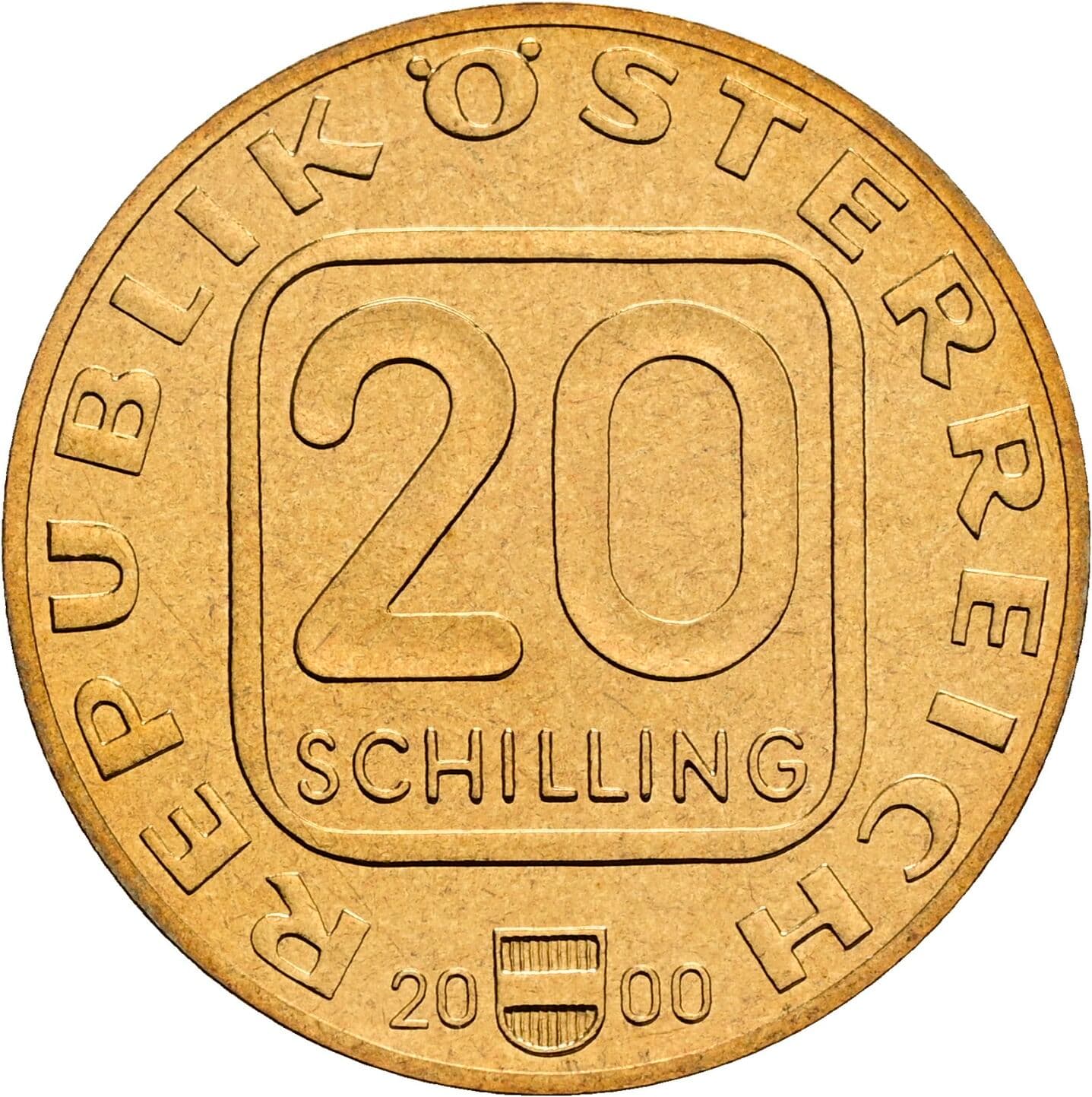 20 Schilling 2000 – Vorderseite