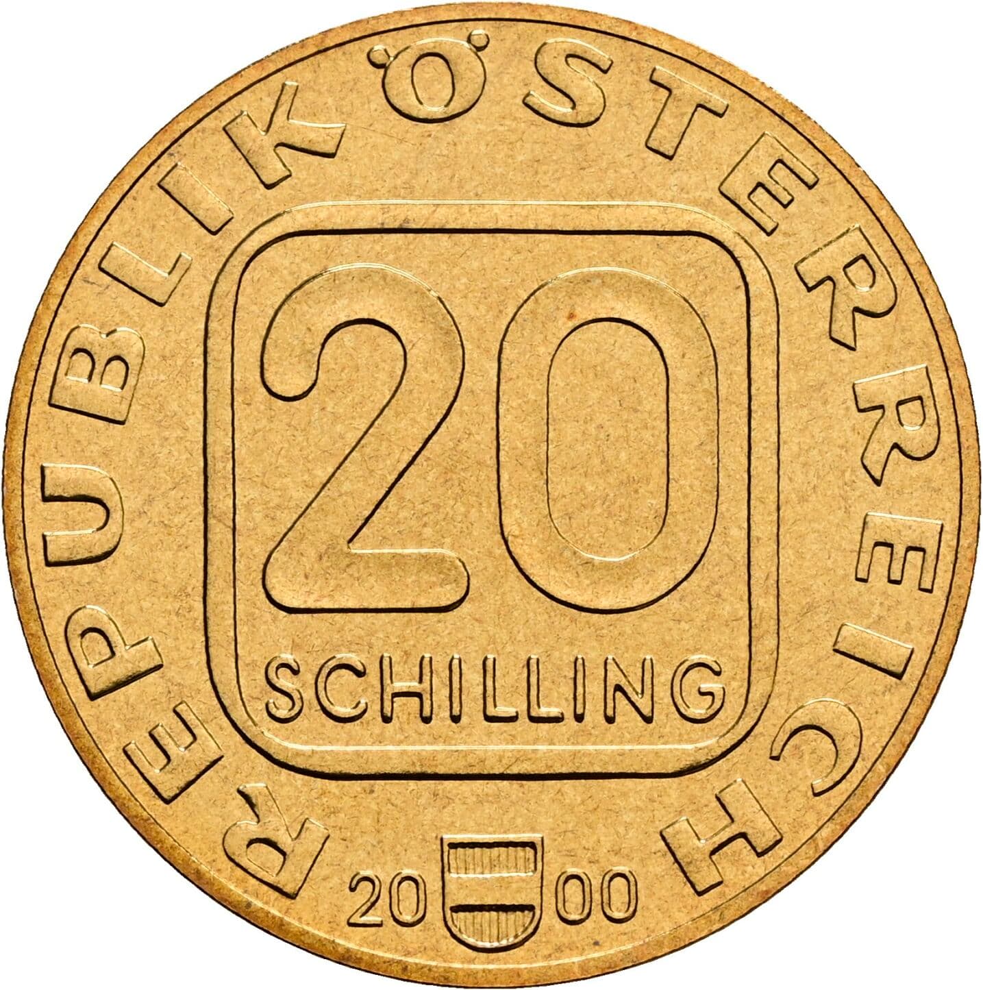 20 Schilling 2000 – Vorderseite