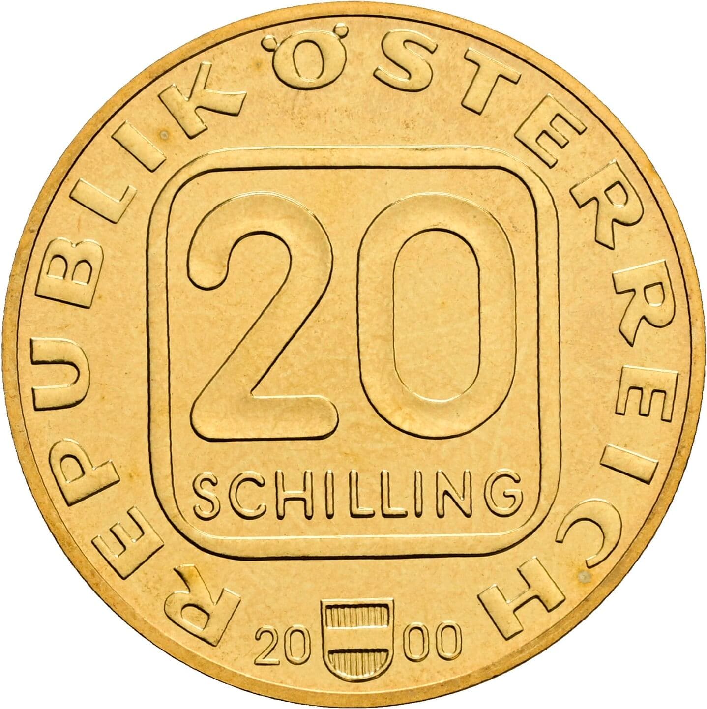 20 Schilling 2000 – Vorderseite