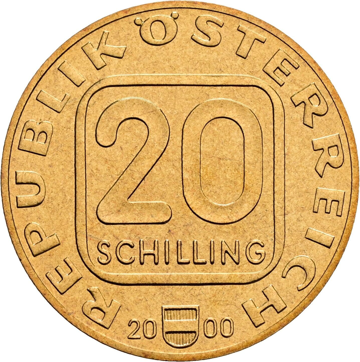 20 Schilling 2000 – Vorderseite