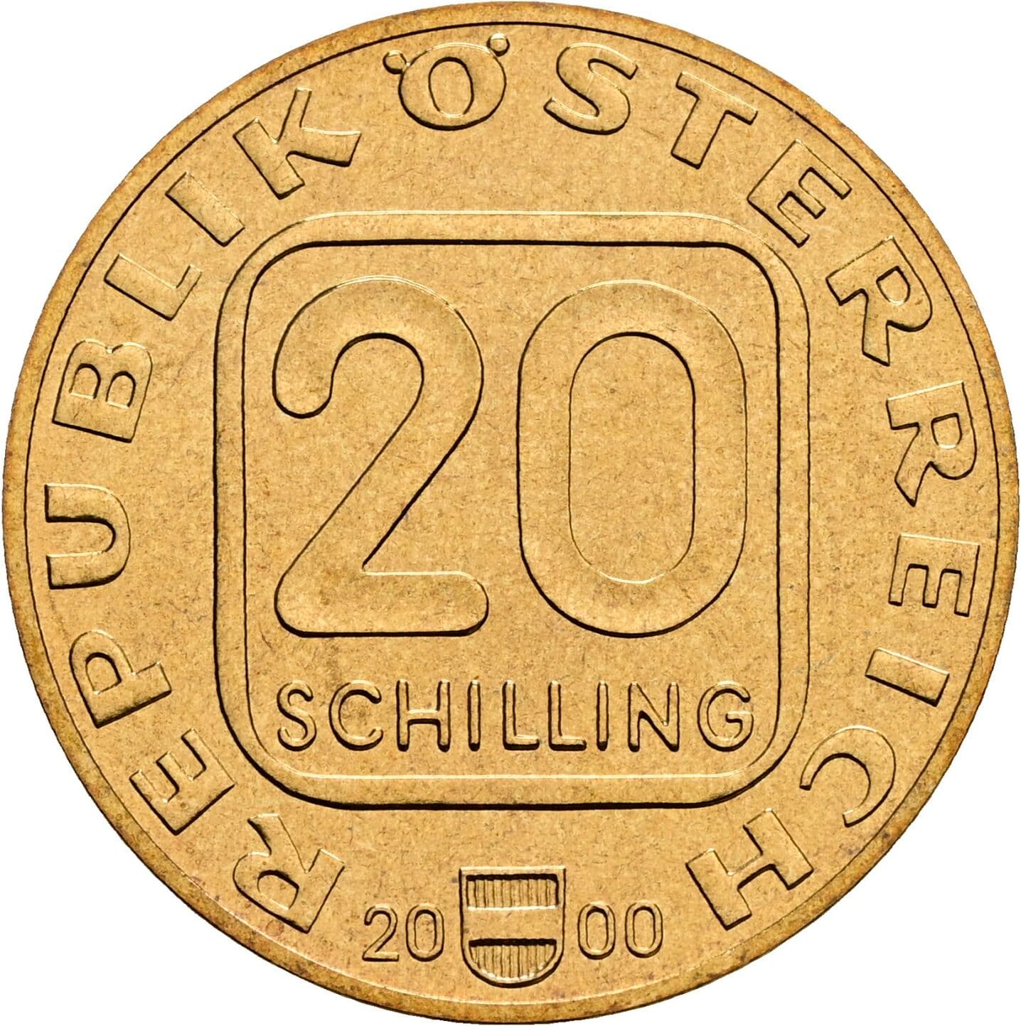 20 Schilling 2000 – Vorderseite
