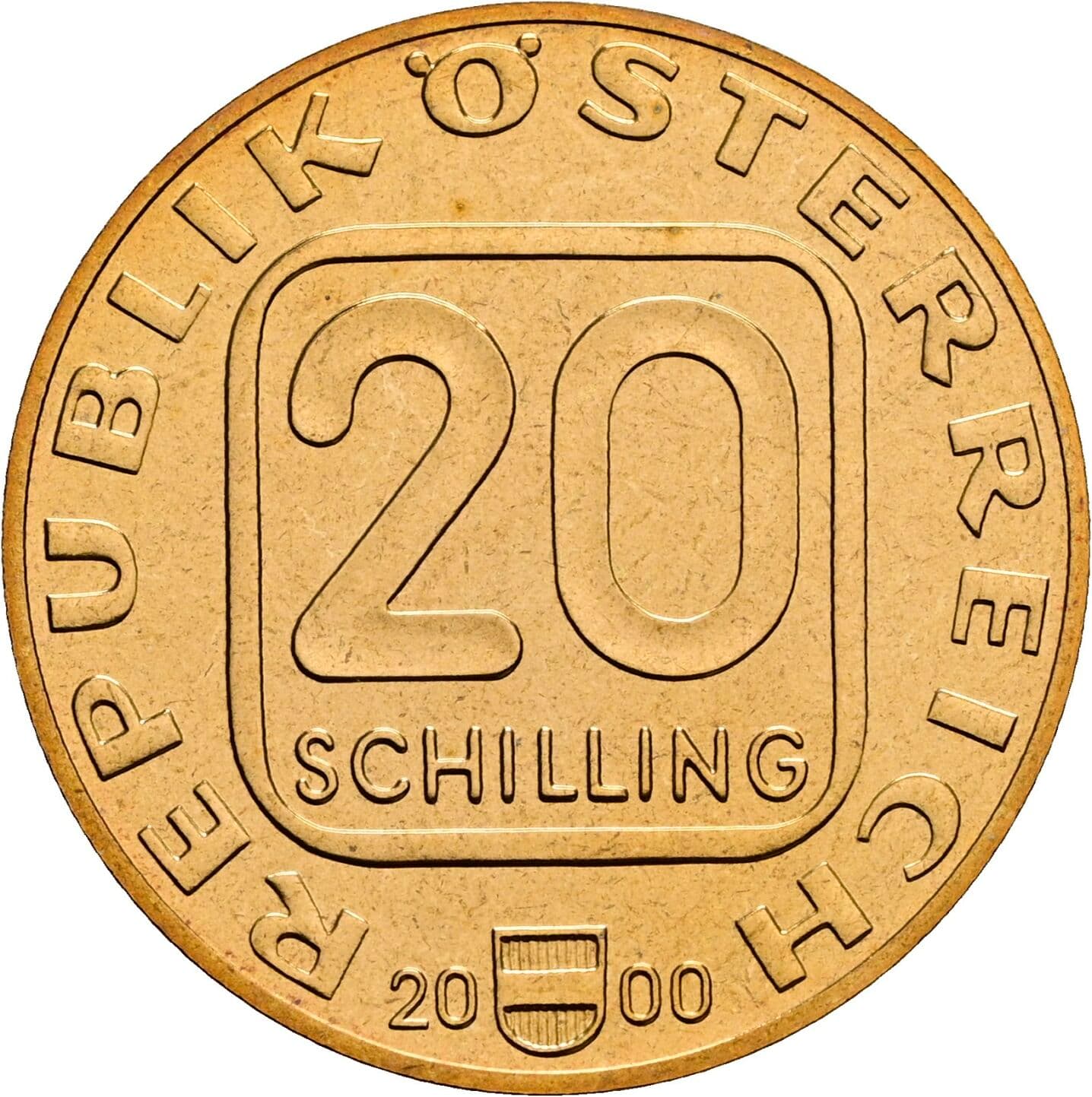 20 Schilling 2000 – Vorderseite