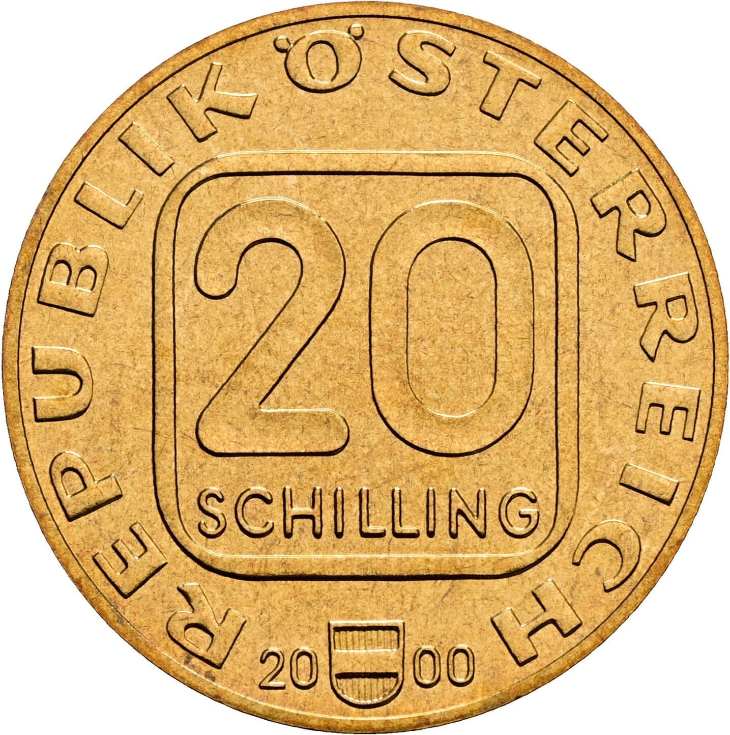 20 Schilling 2000 – Vorderseite