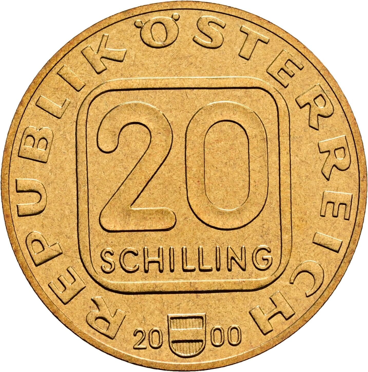 20 Schilling 2000 – Vorderseite